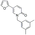 1-(3,5-DIMETHYLBENZYL)-5-(2-FURYL)PYRIDIN-2(1H)-ONE Struktur