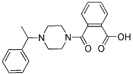 2-([4-(1-PHENYLETHYL)PIPERAZIN-1-YL]CARBONYL)BENZOIC ACID Struktur