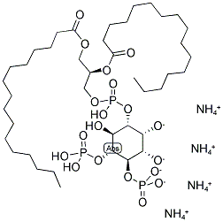 1-(1,2R-DIHEXADECANOYLPHOSPHATIDYL)INOSITOL-4,5-DIPHOSPHATE, TETRAAMMONIUM SALT Struktur