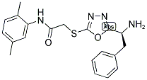 2-[5-(1-AMINO-2-PHENYL-ETHYL)-[1,3,4]OXADIAZOL-2-YLSULFANYL]-N-(2,5-DIMETHYL-PHENYL)-ACETAMIDE Struktur