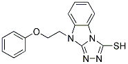 9-(2-PHENOXYETHYL)-9H-[1,2,4]TRIAZOLO[4,3-A]BENZIMIDAZOLE-3-THIOL Struktur