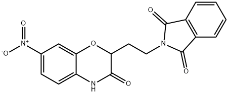 2-[2-(7-NITRO-3-OXO-3,4-DIHYDRO-2H-1,4-BENZOXAZIN-2-YL)ETHYL]-1H-ISOINDOLE-1,3(2H)-DIONE Struktur