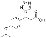 3-(4-ISOPROPOXYPHENYL)-3-(1H-1,2,3,4-TETRAZOL-1-YL)PROPANOIC ACID Struktur