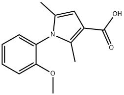 1-(2-METHOXY-PHENYL)-2,5-DIMETHYL-1H-PYRROLE-3-CARBOXYLIC ACID Struktur