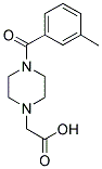 [4-(3-METHYL-BENZOYL)-PIPERAZIN-1-YL]-ACETIC ACID Struktur