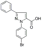 1-(4-BROMOPHENYL)-3-PHENYL-1H-PYRAZOLE-5-CARBOXYLIC ACID Struktur