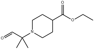 ETHYL 1-(1,1-DIMETHYL-2-OXOETHYL)-4-PIPERIDINECARBOXYLATE Struktur