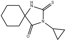 3-CYCLOPROPYL-2-THIOXO-1,3-DIAZA-SPIRO[4.5]DECAN-4-ONE Struktur