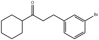 2-(3-BROMOPHENYL)ETHYL CYCLOHEXYL KETONE Struktur