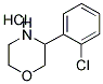 3-(2-CHLOROPHENYL) MORPHOLINE HYDROCHLORIDE Struktur