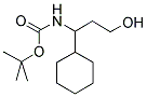 (1-CYCLOHEXYL-3-HYDROXY-PROPYL)-CARBAMIC ACID TERT-BUTYL ESTER Struktur