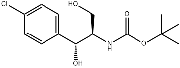 BOC-D-THREO-3-(4-CHLOROPHENYL)SERINOL Struktur