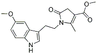 METHYL 1-[2-(5-METHOXY-1H-INDOL-3-YL)ETHYL]-2-METHYL-5-OXO-4,5-DIHYDRO-1H-PYRROLE-3-CARBOXYLATE Struktur