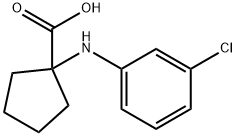 1-(3-CHLORO-PHENYLAMINO)-CYCLOPENTANECARBOXYLIC ACID Struktur