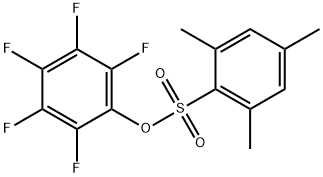 2,3,4,5,6-PENTAFLUOROPHENYL 2,4,6-TRIMETHYLBENZENESULFONATE Struktur