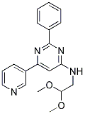 N-(2,2-DIMETHOXYETHYL)-2-PHENYL-6-PYRIDIN-3-YLPYRIMIDIN-4-AMINE Struktur