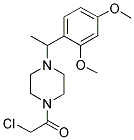 1-(CHLOROACETYL)-4-[1-(2,4-DIMETHOXYPHENYL)ETHYL]PIPERAZINE Struktur