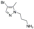 3-(4-BROMO-5-METHYL-1H-PYRAZOL-1-YL)-1-PROPANAMINE Struktur