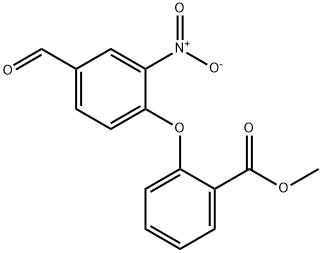 METHYL 2-(4-FORMYL-2-NITROPHENOXY)BENZENECARBOXYLATE Struktur