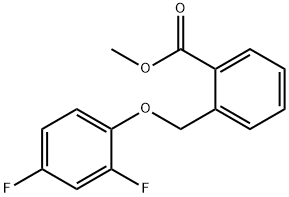 2-(2,4-DIFLUORO-PHENOXYMETHYL)-BENZOIC ACID METHYL ESTER Struktur