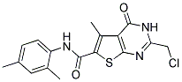 2-(CHLOROMETHYL)-N-(2,4-DIMETHYLPHENYL)-5-METHYL-4-OXO-3,4-DIHYDROTHIENO[2,3-D]PYRIMIDINE-6-CARBOXAMIDE Struktur