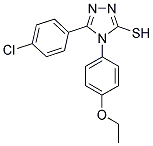 5-(4-CHLOROPHENYL)-4-(4-ETHOXYPHENYL)-4H-1,2,4-TRIAZOLE-3-THIOL Struktur