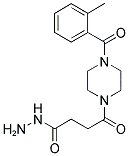 4-[4-(2-METHYL-BENZOYL)-PIPERAZIN-1-YL]-4-OXO-BUTYRIC ACID HYDRAZIDE Struktur