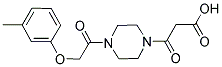 3-(4-[(3-METHYLPHENOXY)ACETYL]PIPERAZIN-1-YL)-3-OXOPROPANOIC ACID Struktur