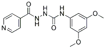 N-(3,5-DIMETHOXYPHENYL)((4-PYRIDYLCARBONYLAMINO)AMINO)FORMAMIDE Struktur