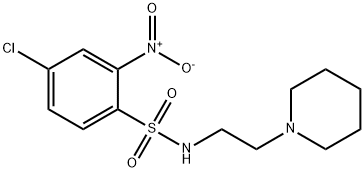 ((4-CHLORO-2-NITROPHENYL)SULFONYL)(2-PIPERIDYLETHYL)AMINE Struktur