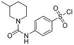 4-[(3-METHYL-PIPERIDINE-1-CARBONYL)-AMINO]-BENZENESULFONYL CHLORIDE Struktur