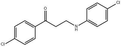 3-(4-CHLOROANILINO)-1-(4-CHLOROPHENYL)-1-PROPANONE Struktur