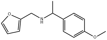 FURAN-2-YLMETHYL-[1-(4-METHOXY-PHENYL)-ETHYL]-AMINE Struktur