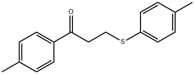 1-(4-METHYLPHENYL)-3-[(4-METHYLPHENYL)SULFANYL]-1-PROPANONE Struktur