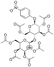 4-NITROPHENYL BETA-LACTOSIDE HEPTAACETATE Struktur