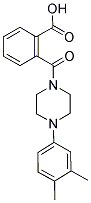 2-([4-(3,4-DIMETHYLPHENYL)PIPERAZIN-1-YL]CARBONYL)BENZOIC ACID Struktur