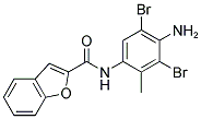 N-(4-AMINO-3,5-DIBROMO-2-METHYLPHENYL)-1-BENZOFURAN-2-CARBOXAMIDE Struktur