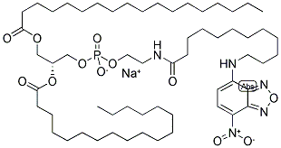 N-(NBD)-AMINODODECANOYL-1,2-DIOLEOYL-SN-GLYCERO-3-PHOSPHOETHANOLAMINE SODIUM SALT Struktur