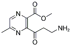 3-(3-AMINO-PROPIONYL)-5-METHYL-PYRAZINE-2-CARBOXYLIC ACID METHYL ESTER Struktur