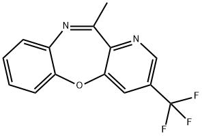 11-METHYL-3-(TRIFLUOROMETHYL)PYRIDO[3,2-B][1,5]BENZOXAZEPINE Struktur