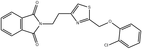 2-(2-(2-[(2-CHLOROPHENOXY)METHYL]-1,3-THIAZOL-4-YL)ETHYL)-1H-ISOINDOLE-1,3(2H)-DIONE Struktur