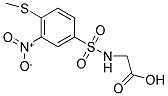 ([[4-(METHYLTHIO)-3-NITROPHENYL]SULFONYL]AMINO)ACETIC ACID Struktur