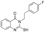 3-[2-(4-FLUORO-PHENYL)-ETHYL]-2-MERCAPTO-3H-QUINAZOLIN-4-ONE Struktur