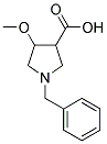 1-BENZYL-4-METHOXY-PYRROLIDINE-3-CARBOXYLIC ACID Struktur