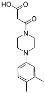 3-[4-(3,4-DIMETHYLPHENYL)PIPERAZIN-1-YL]-3-OXOPROPANOIC ACID Struktur