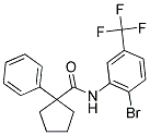 N-(2-BROMO-5-(TRIFLUOROMETHYL)PHENYL)(PHENYLCYCLOPENTYL)FORMAMIDE Struktur