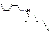 2-[(CYANOMETHYL)THIO]-N-(2-PHENYLETHYL)ACETAMIDE Struktur