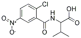 2-[(2-CHLORO-5-NITROBENZOYL)AMINO]-3-METHYLBUTANOIC ACID Struktur