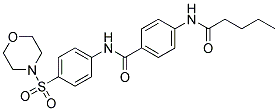 N-(4-(MORPHOLINOSULFONYL)PHENYL)-4-PENTANAMIDOBENZAMIDE Struktur