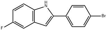 2-(4-BROMOPHENYL)-5-FLUOROINDOLE Struktur